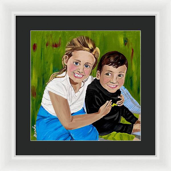 Rosie and Caleb - Framed Print