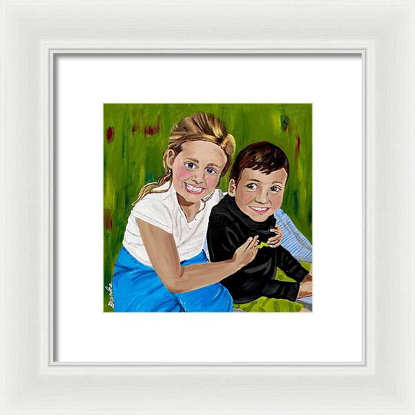 Rosie and Caleb - Framed Print