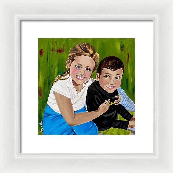 Rosie and Caleb - Framed Print