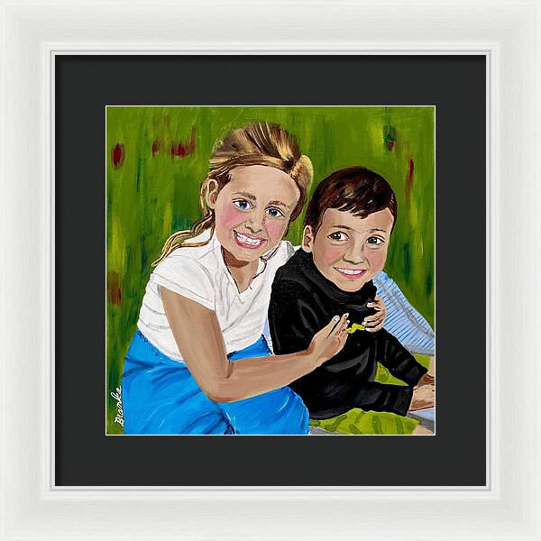 Rosie and Caleb - Framed Print