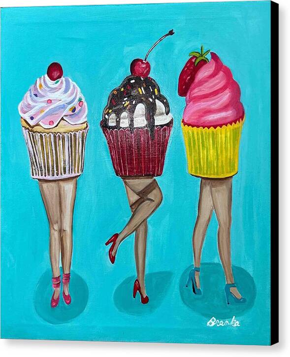 Sweet Cakes Triple Treats - Canvas Print