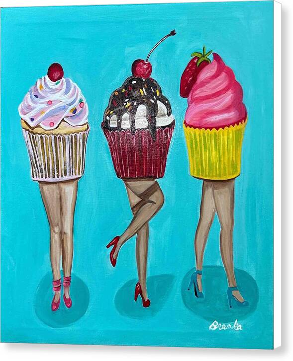 Sweet Cakes Triple Treats - Canvas Print