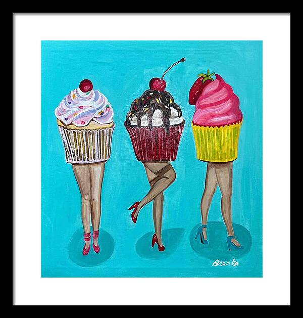 Sweet Cakes Triple Treats - Framed Print