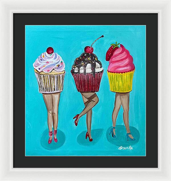 Sweet Cakes Triple Treats - Framed Print