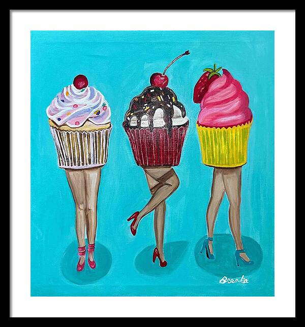 Sweet Cakes Triple Treats - Framed Print