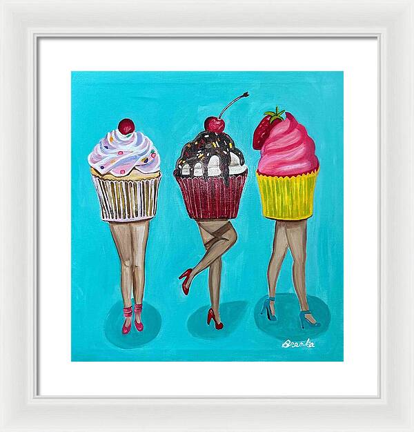 Sweet Cakes Triple Treats - Framed Print