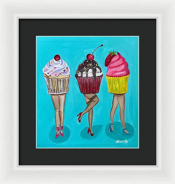 Sweet Cakes Triple Treats - Framed Print