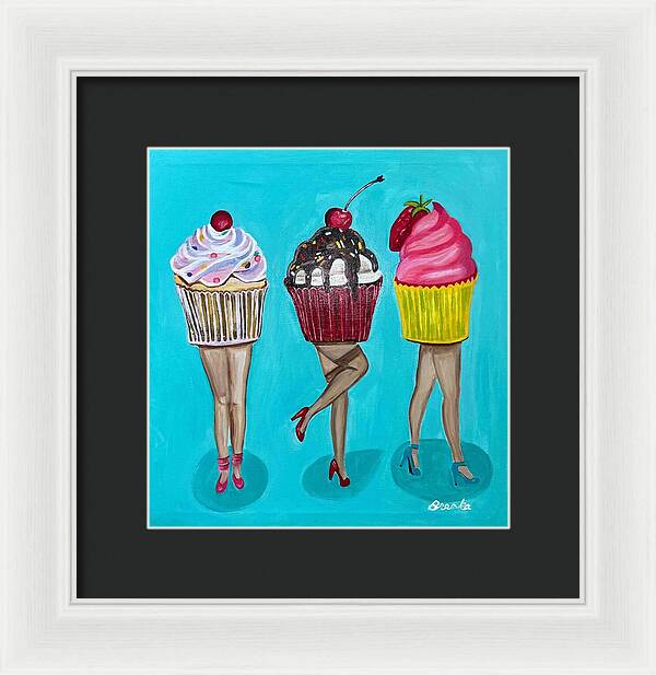 Sweet Cakes Triple Treats - Framed Print