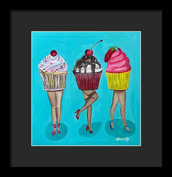 Sweet Cakes Triple Treats - Framed Print