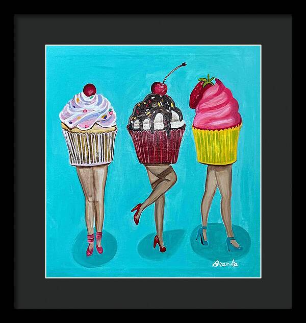 Sweet Cakes Triple Treats - Framed Print