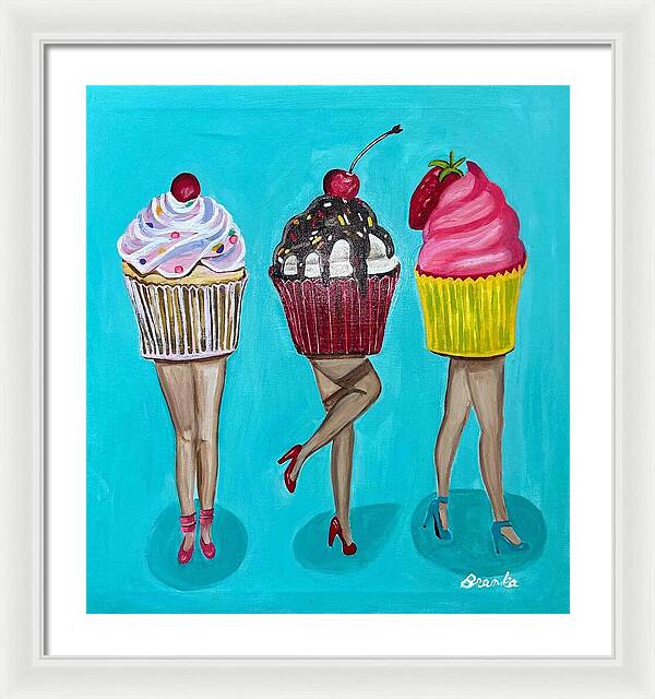 Sweet Cakes Triple Treats - Framed Print