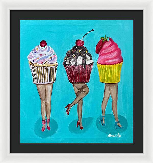 Sweet Cakes Triple Treats - Framed Print