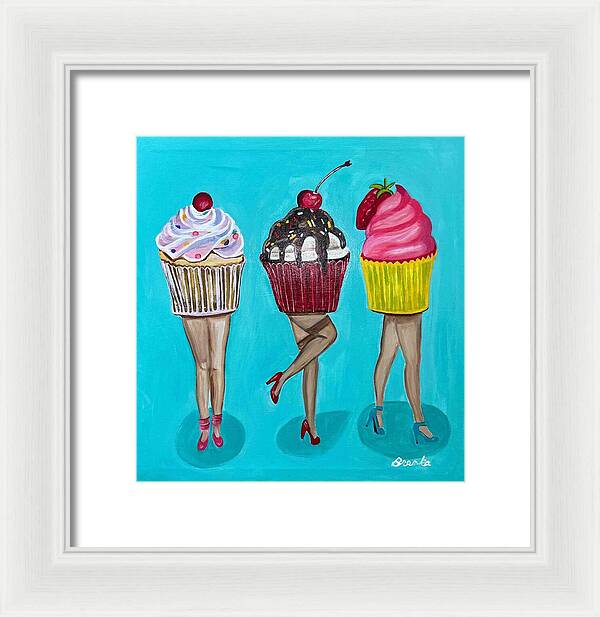 Sweet Cakes Triple Treats - Framed Print