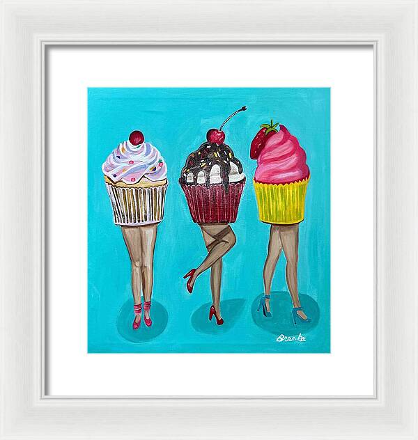 Sweet Cakes Triple Treats - Framed Print