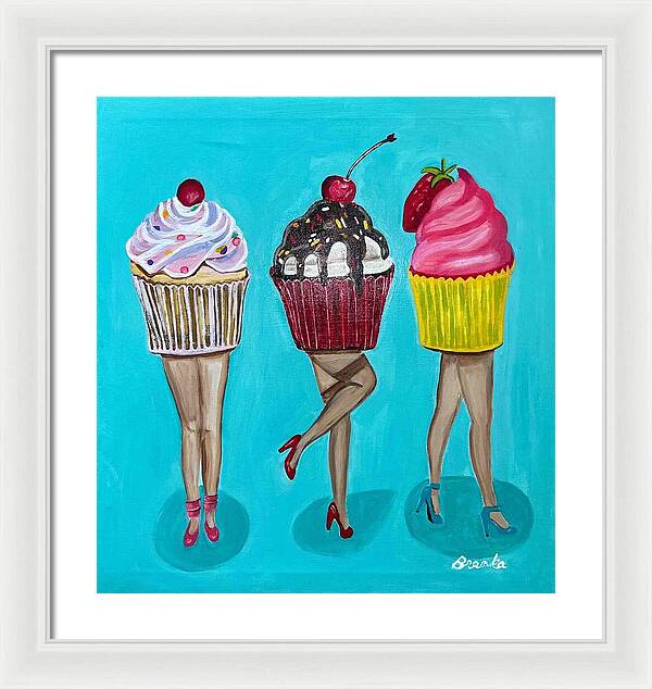 Sweet Cakes Triple Treats - Framed Print