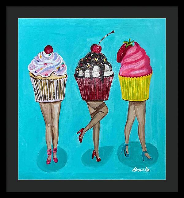 Sweet Cakes Triple Treats - Framed Print