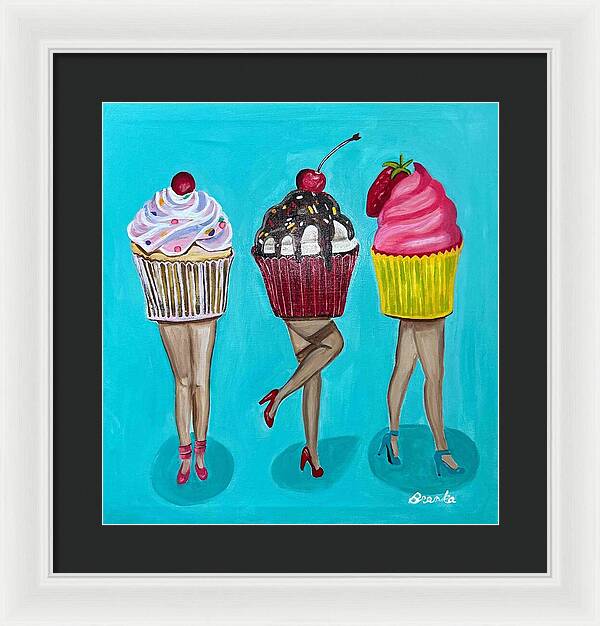 Sweet Cakes Triple Treats - Framed Print