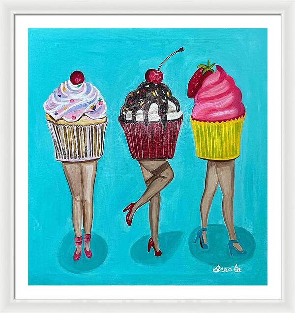 Sweet Cakes Triple Treats - Framed Print