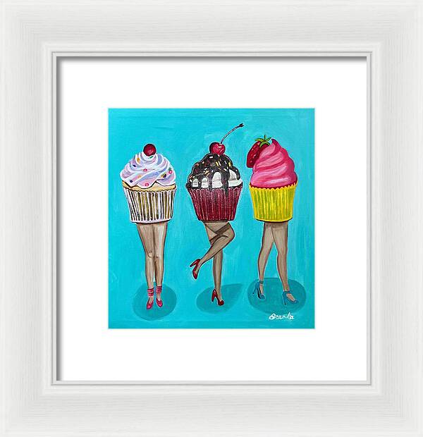 Sweet Cakes Triple Treats - Framed Print