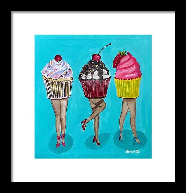 Sweet Cakes Triple Treats - Framed Print