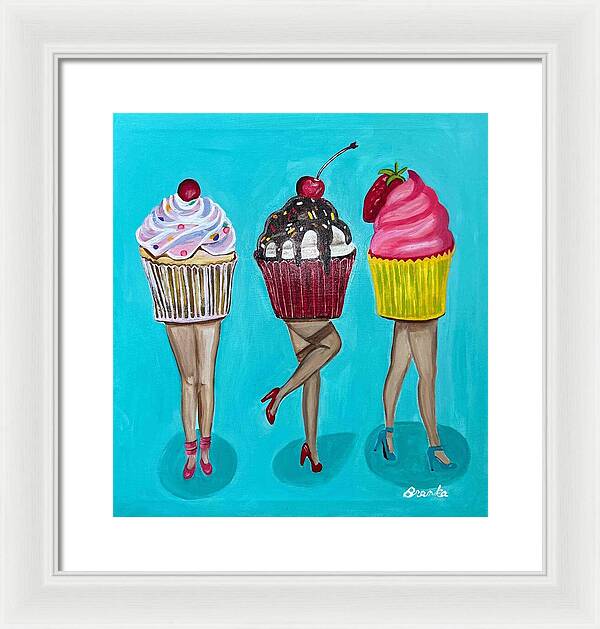 Sweet Cakes Triple Treats - Framed Print