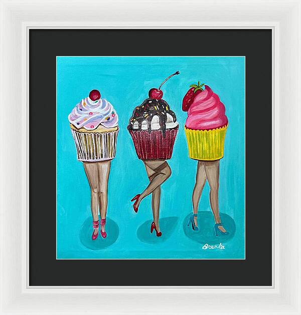 Sweet Cakes Triple Treats - Framed Print