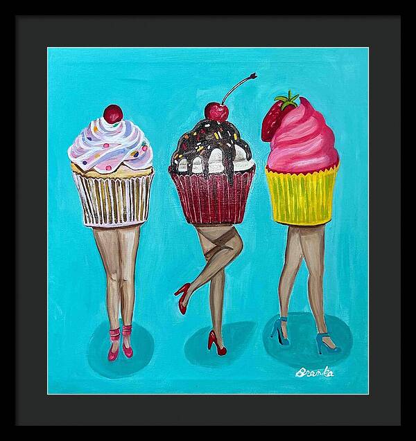 Sweet Cakes Triple Treats - Framed Print