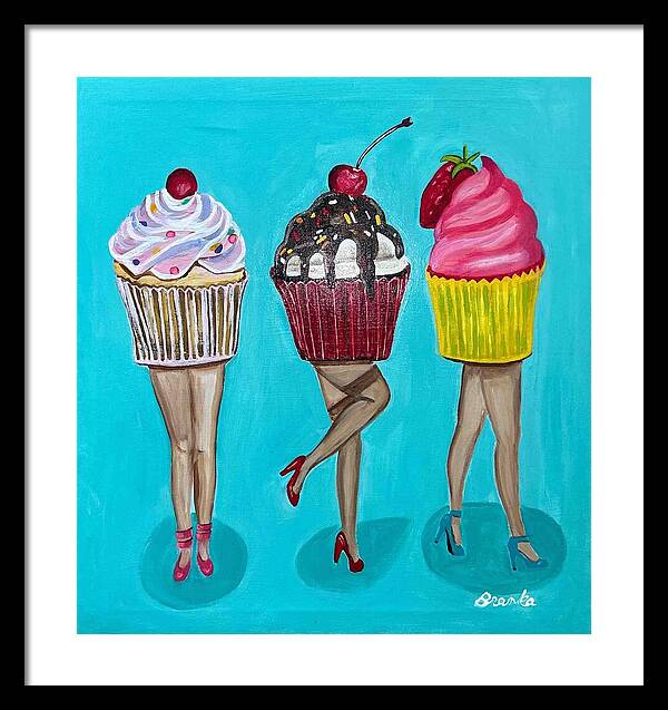 Sweet Cakes Triple Treats - Framed Print