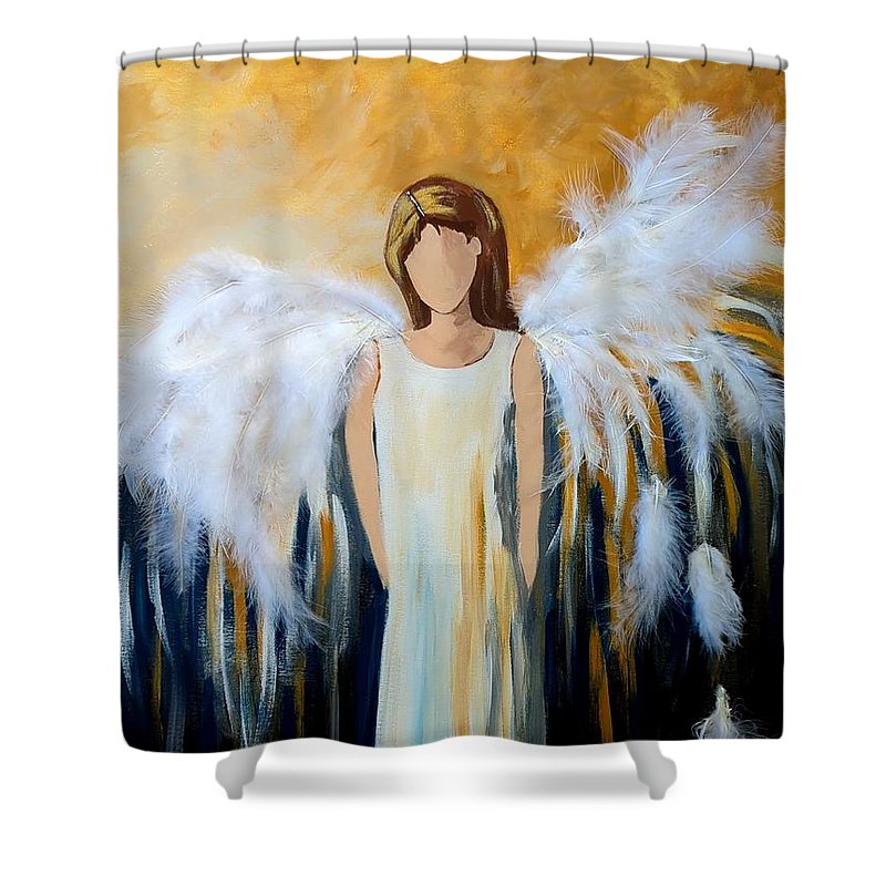 Angel Among Us - Shower Curtain