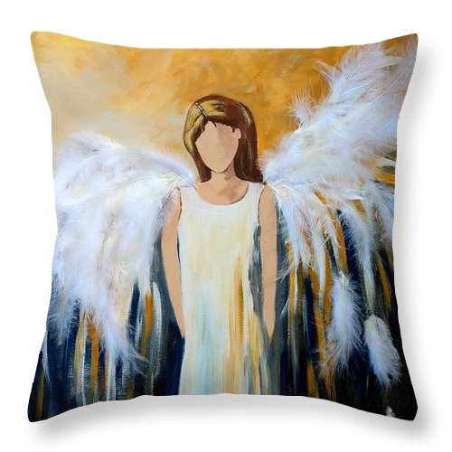 Angel Among Us - Throw Pillow