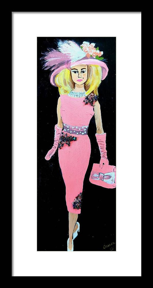 Barbie in Pink - Framed Print