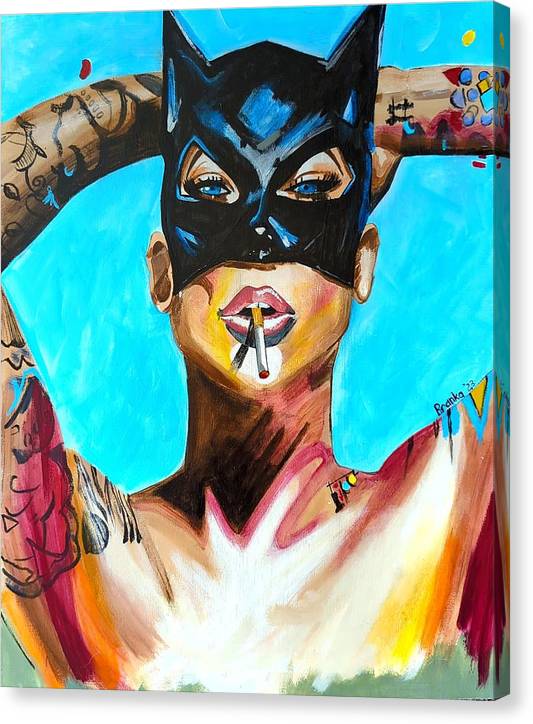 Bat Girl - Canvas Print