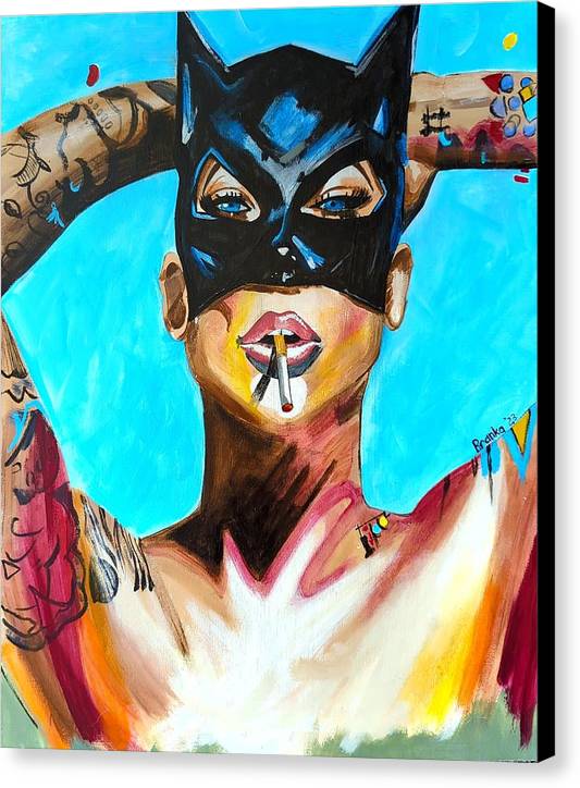 Bat Girl - Canvas Print