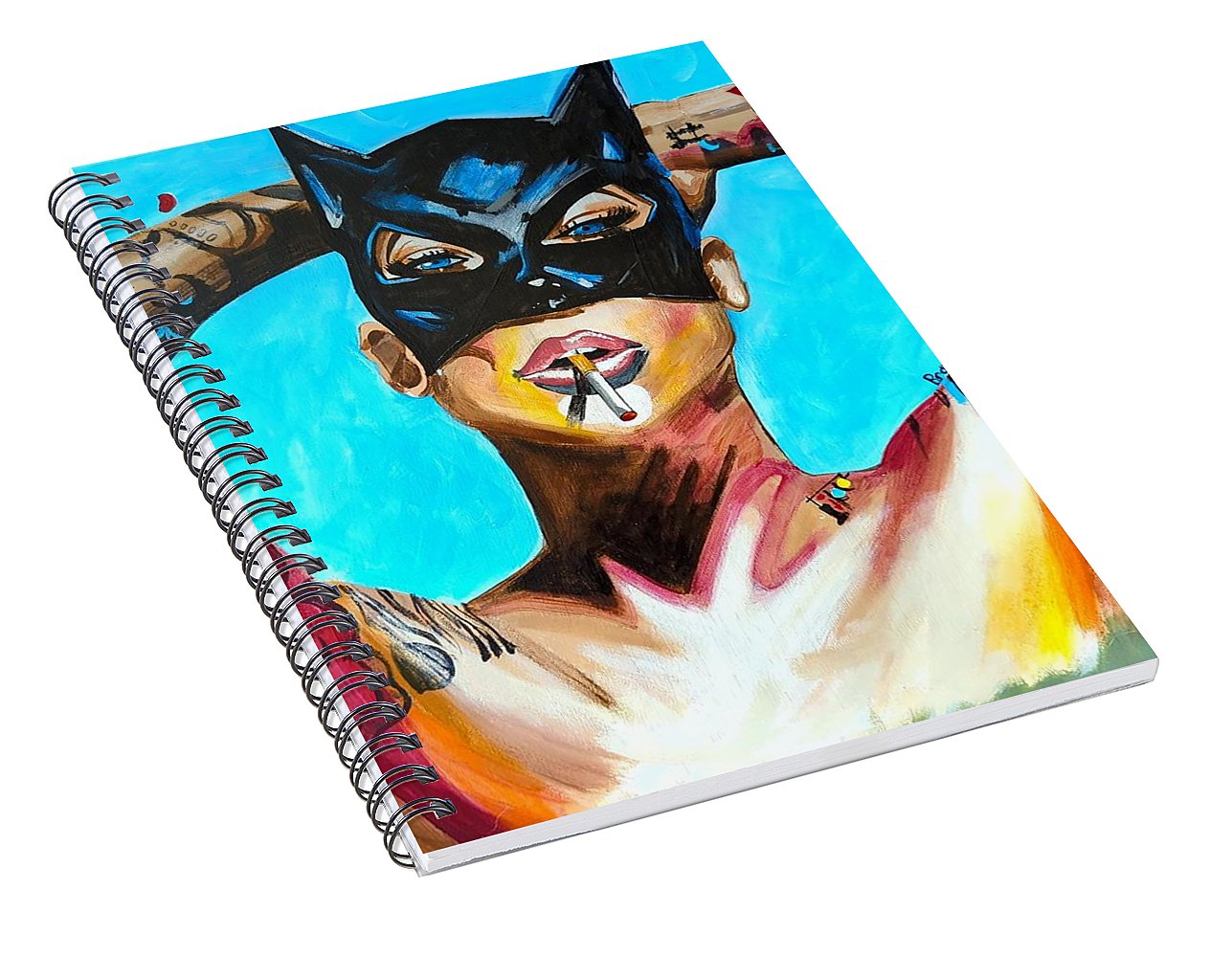 Bat Girl - Spiral Notebook