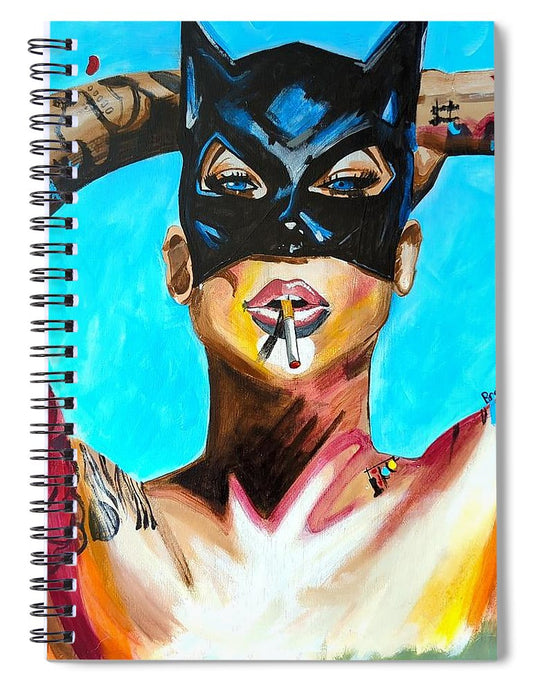 Bat Girl - Spiral Notebook