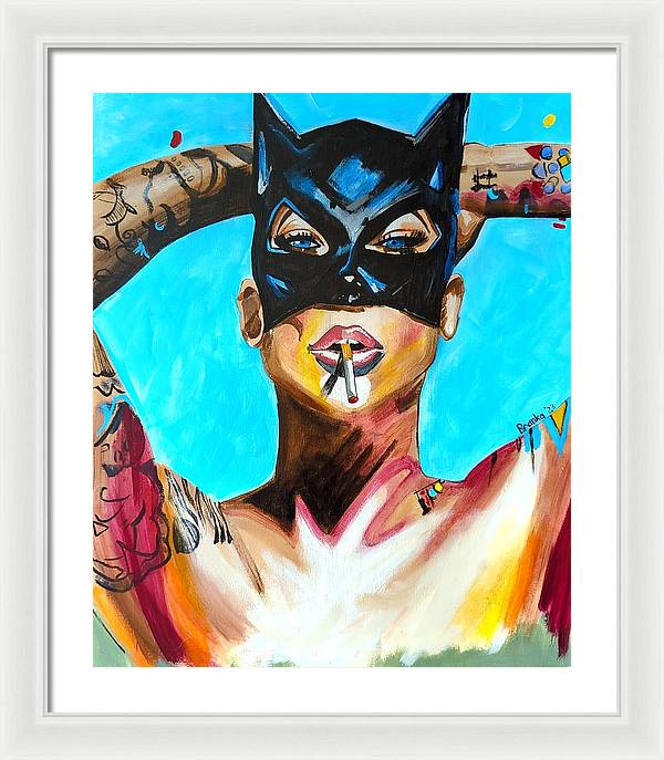 Bat Girl - Framed Print