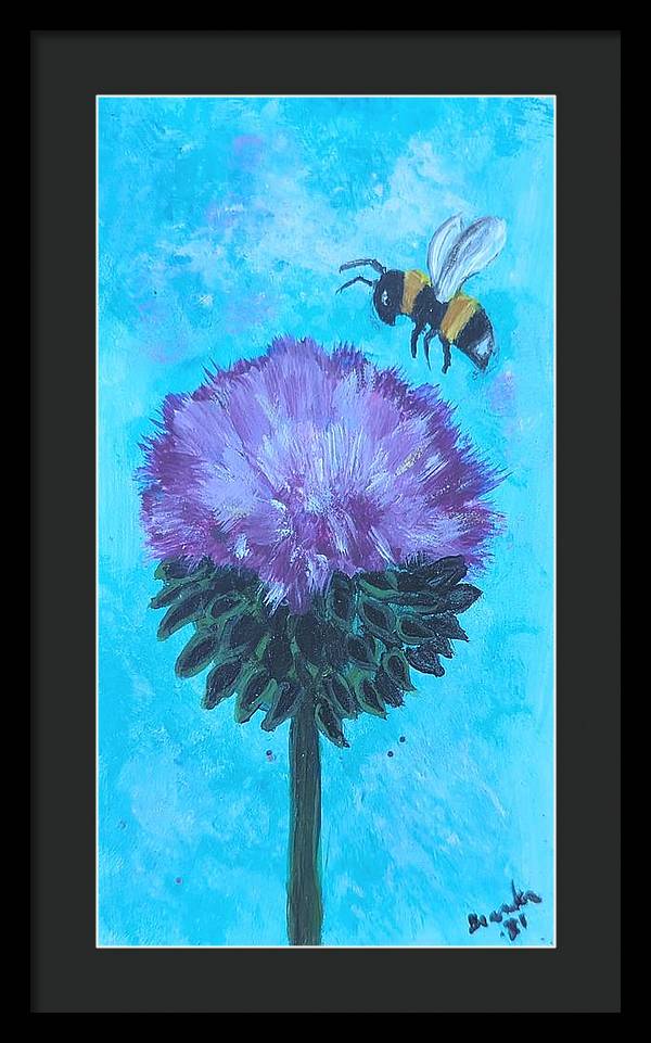 Bee with Me - Framed Print