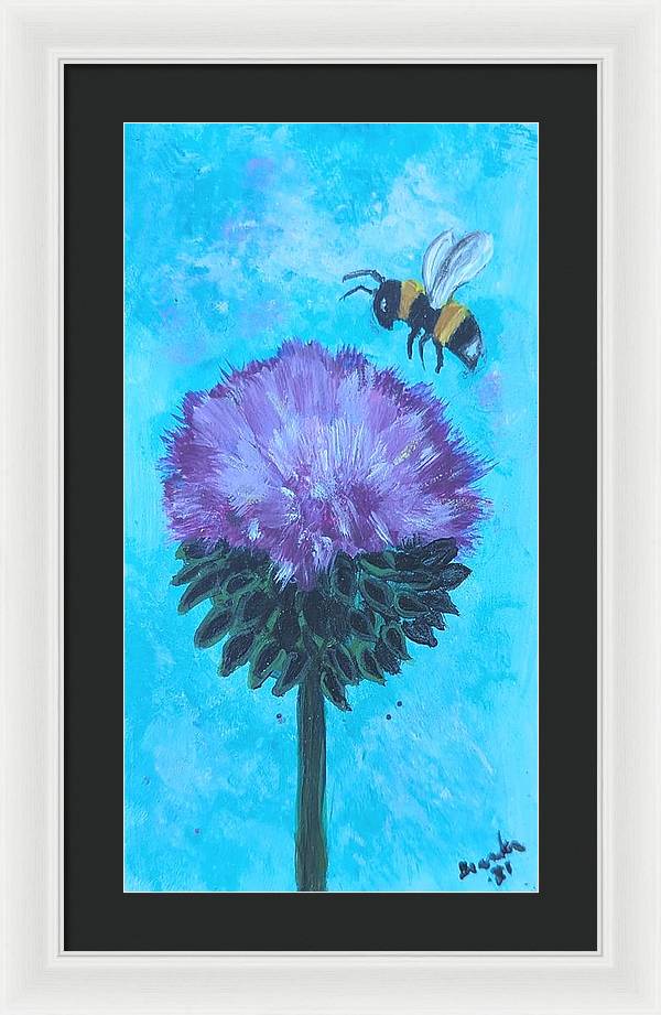 Bee with Me - Framed Print