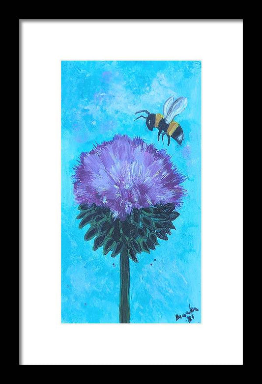 Bee with Me - Framed Print