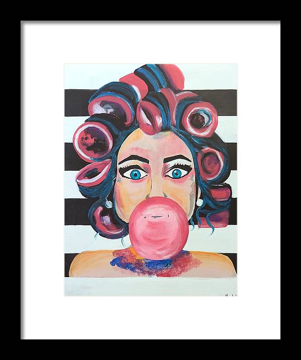 Bubblegum Barb - Framed Print