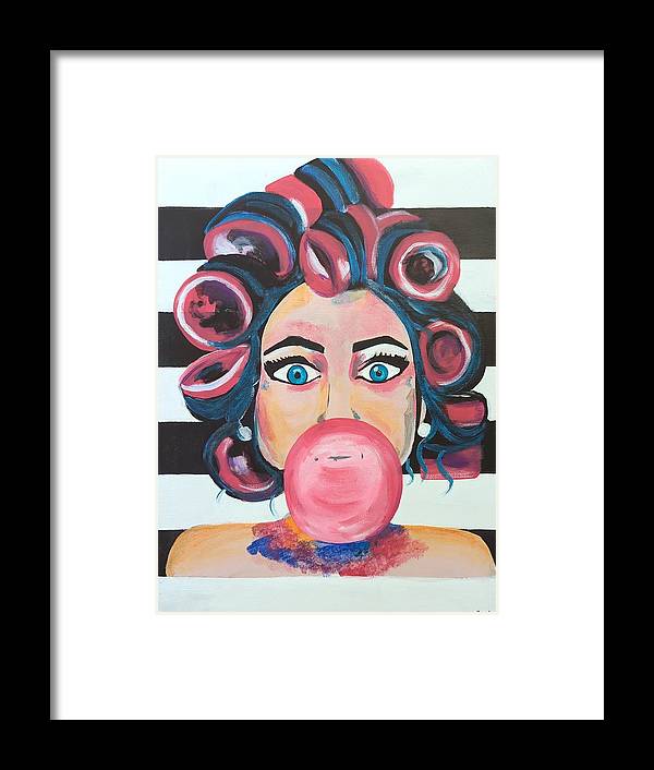 Bubblegum Barb - Framed Print