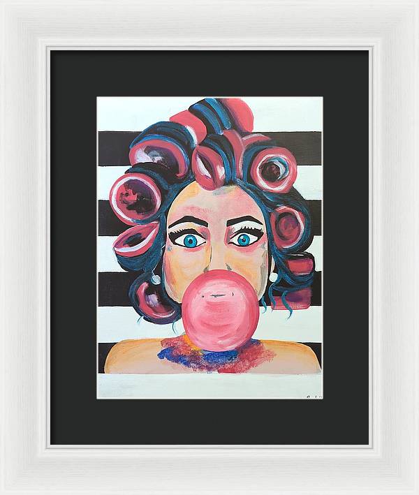 Bubblegum Barb - Framed Print