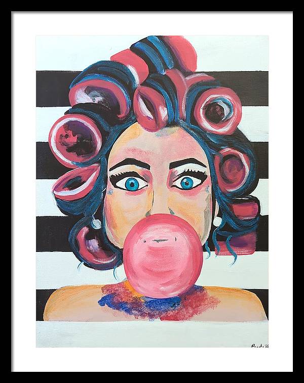 Bubblegum Barb - Framed Print