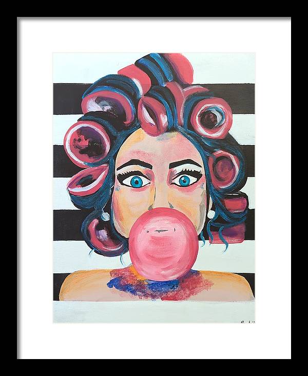 Bubblegum Barb - Framed Print