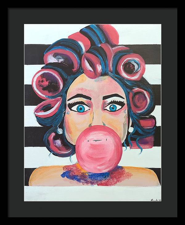 Bubblegum Barb - Framed Print