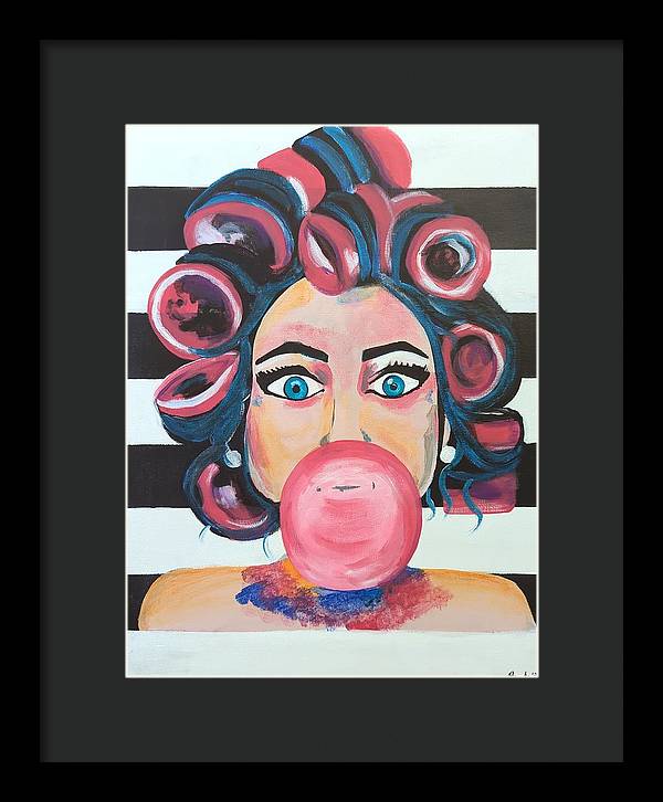 Bubblegum Barb - Framed Print