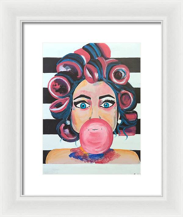 Bubblegum Barb - Framed Print