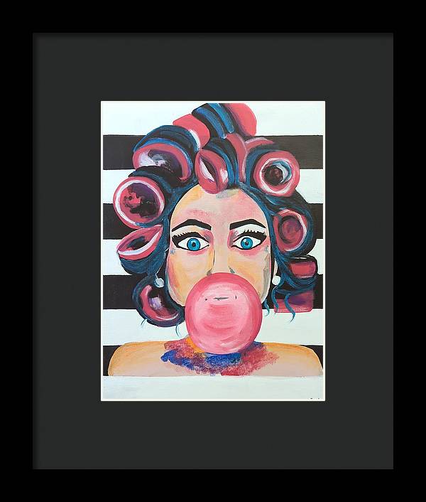 Bubblegum Barb - Framed Print