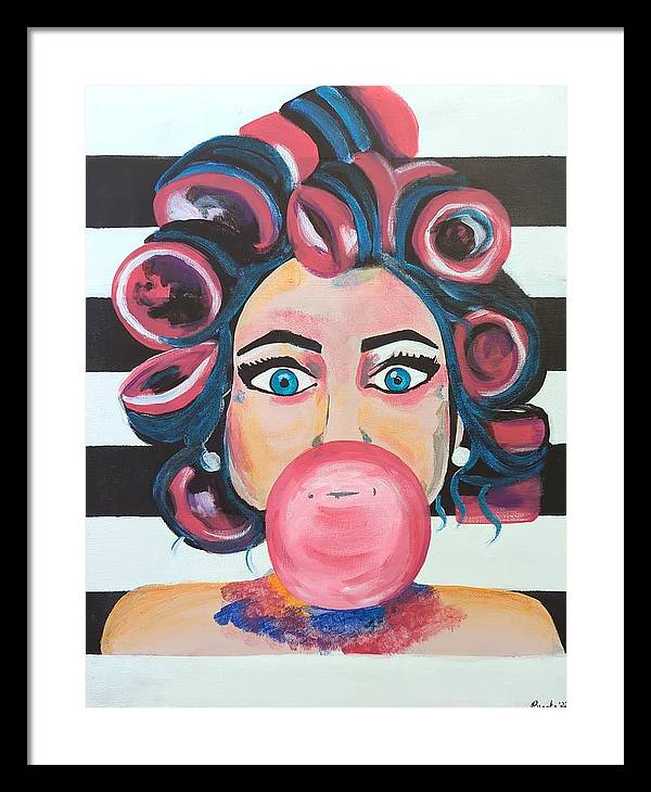 Bubblegum Barb - Framed Print