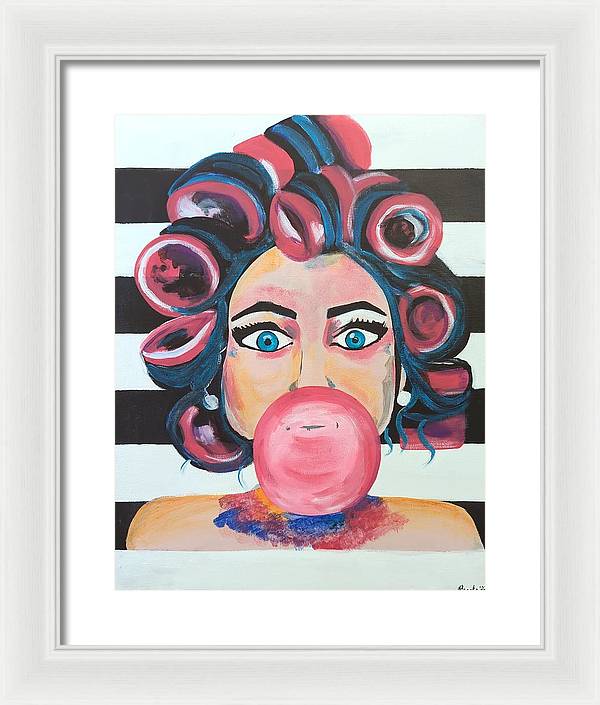 Bubblegum Barb - Framed Print